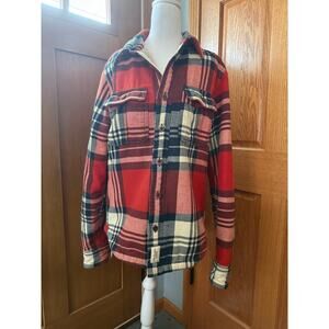 Vintage Abercrombie & Fitch Mens Muscle Fit Sherpa Lined Flannel Jacket L